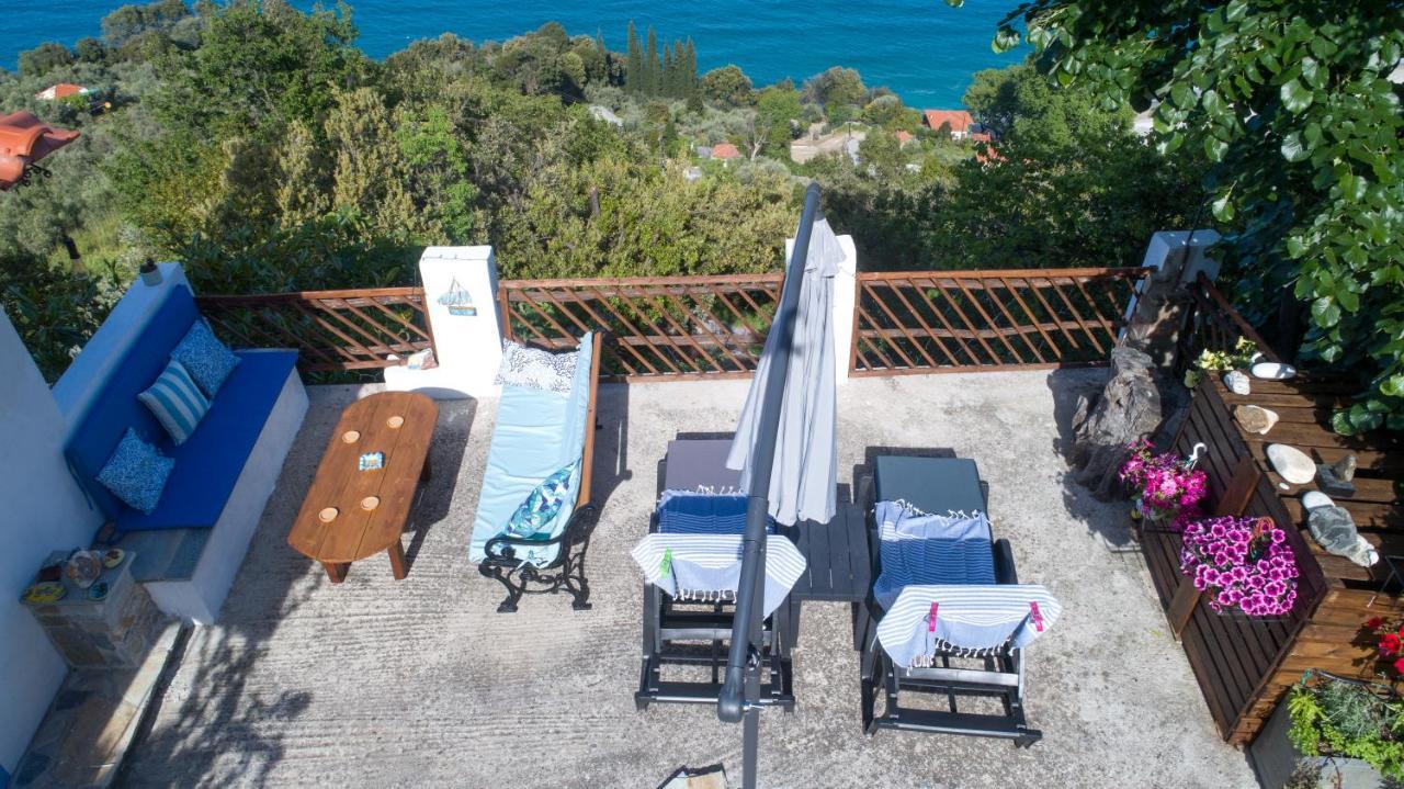 Balcony On The Rocks Villa Agioi Saranta Exterior photo